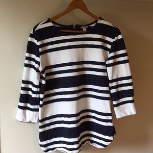 Nautical Style Boatneck Striped Top